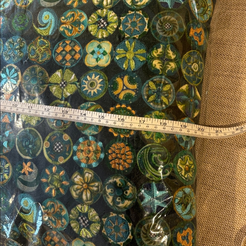 Retired Mackenzie Childs Vintage Buttons Pillow - Picture 5 of 8